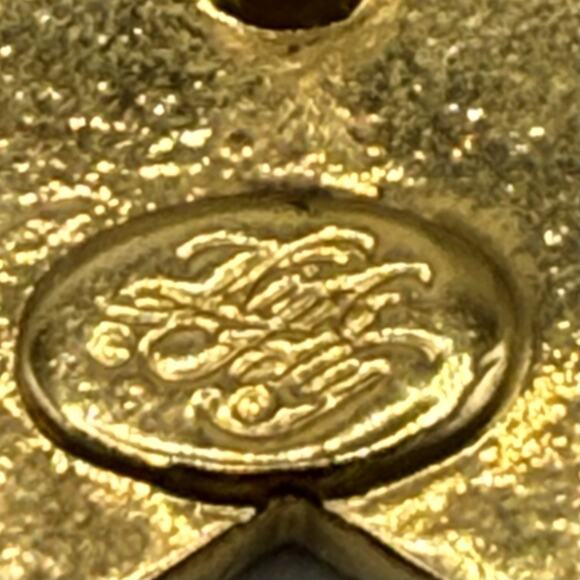 Vintage Kirk’s Folly Earrings Star AB Rhinestone Crystal Gold Tone Pierced - Picture 3 of 4